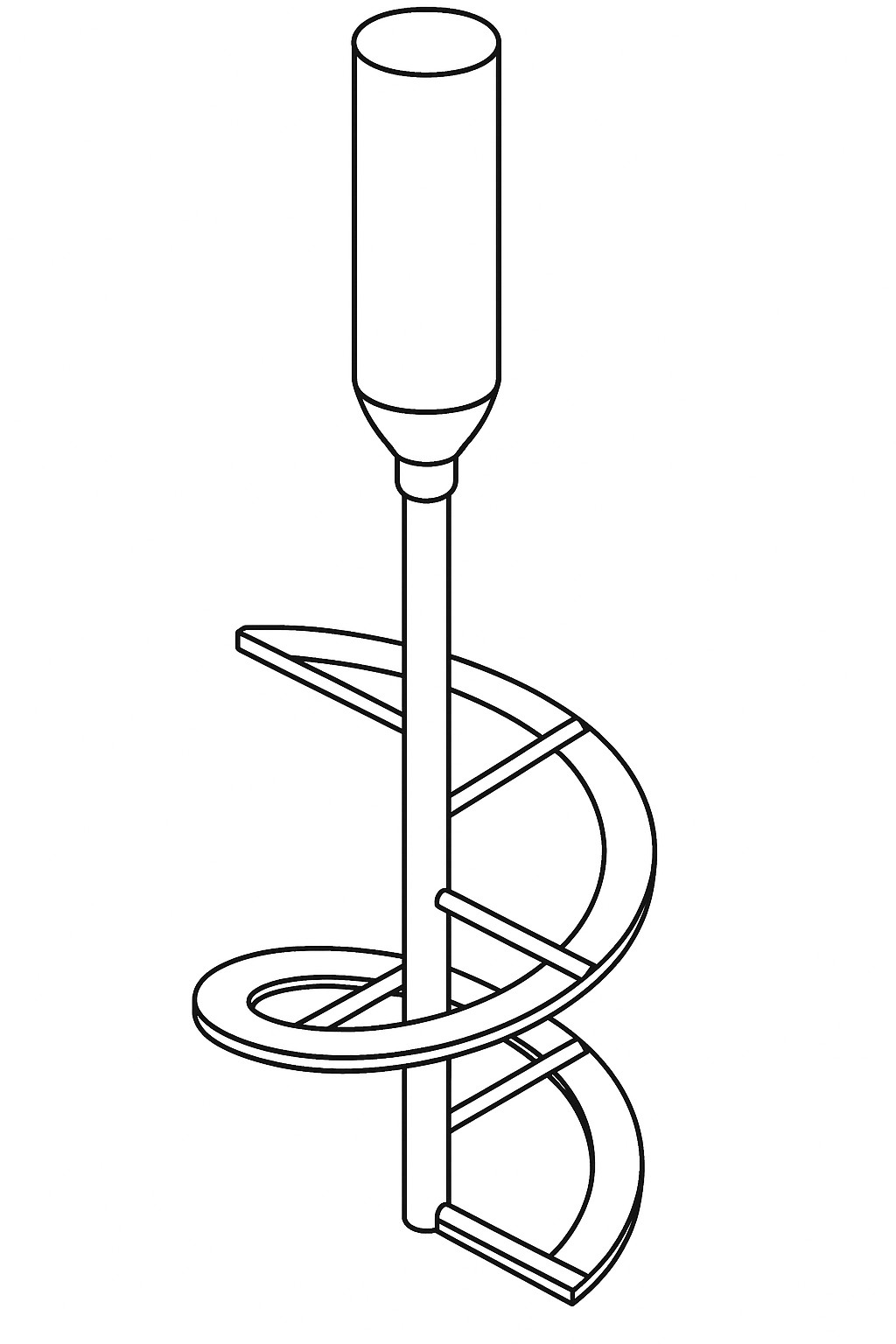 Illustration d'un ruban hélicoïdal